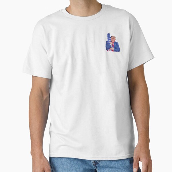 Item preview, Trump Hugs The Flag designed and sold by RepublicanMerch.
