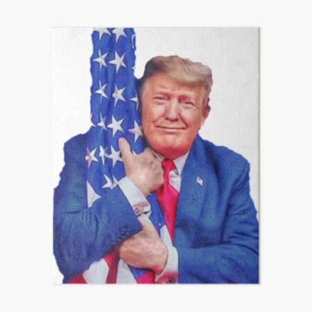 Artikel-Vorschau von Trump umarmt die Flagge, designt und verkauft von RepublicanMerch.