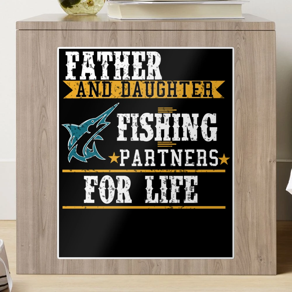 Premium Vector  Father and daughter fishing partners for life