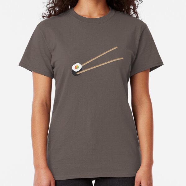 Sushi rolls with chopsticks Classic T-Shirt