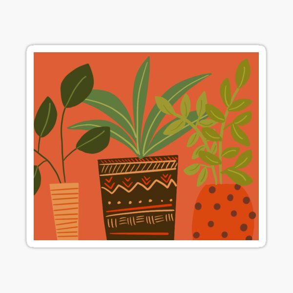 Boho Plants Sticker