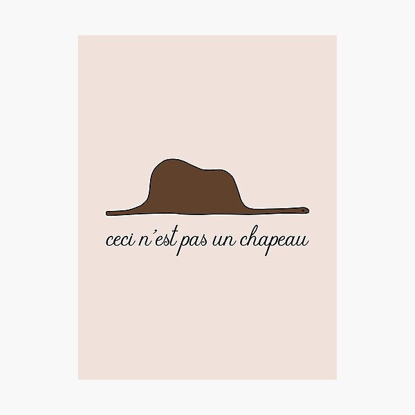 Item preview, Ceci n’est pas un chapeau petit prince magritte designed and sold by neopop.