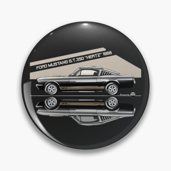 Artikelvorschau, Ford Shelby Mustang GT350 Hertz Schwarz / Gold Le Mans Streifen entworfen und verkauft von Azaziel.