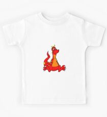 Cartoon Red Dragon Kids Tee