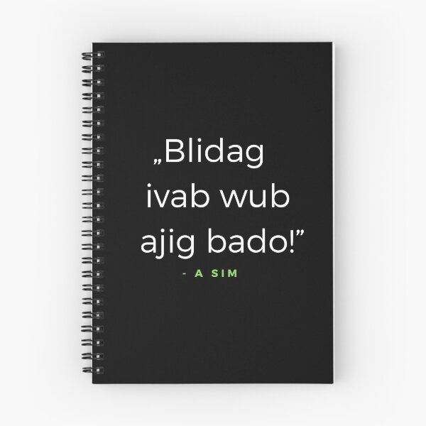 Item preview, Blidag ivab wub ajig bado!  - a Sim Quote designed and sold by ubaDesigns.