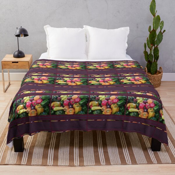 Item preview, Shiny Peppers, Colorful Nature, Color Blocking Design by Courtney Hatcher designed and sold by cghatcherart.