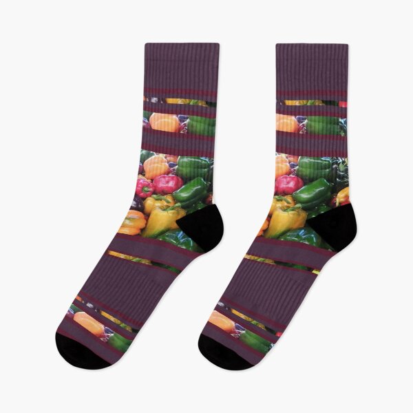 Item preview, Shiny Peppers, Colorful Nature, Color Blocking Design by Courtney Hatcher designed and sold by cghatcherart.