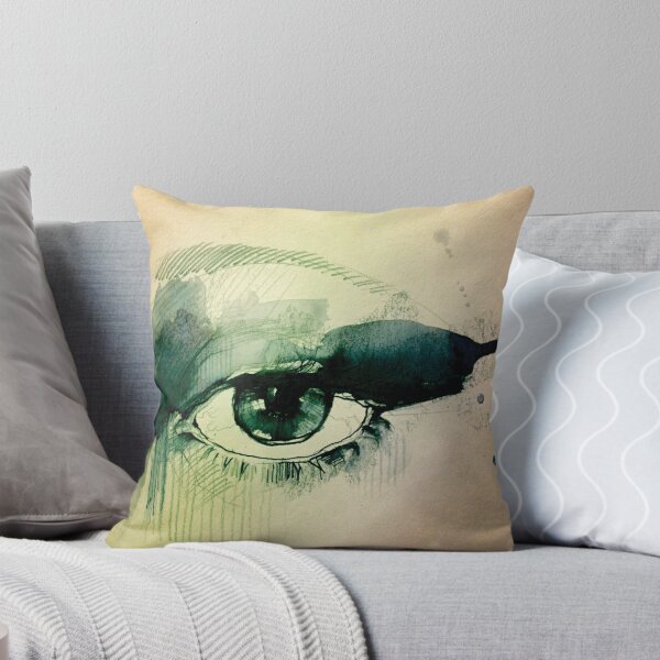 Third eye (by Dennie Pasion and illustrated by Isadora Bojovic) Throw Pillow