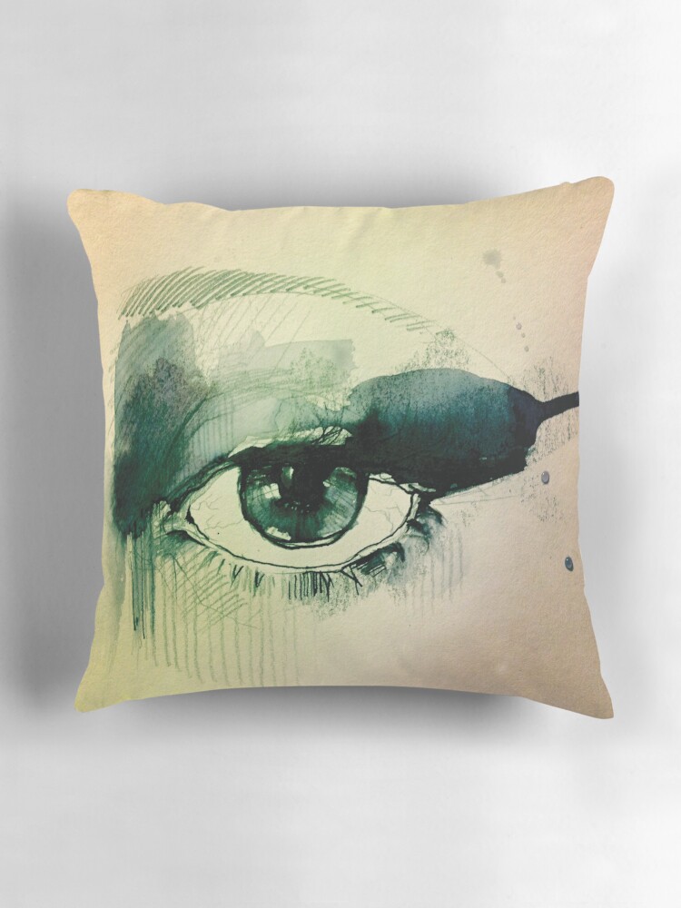 Thumbnail 3 of 4, Pillow, Third eye  (by Dennie Pasion and illustrated by Isadora Bojovic) designed and sold by denniepasion1.