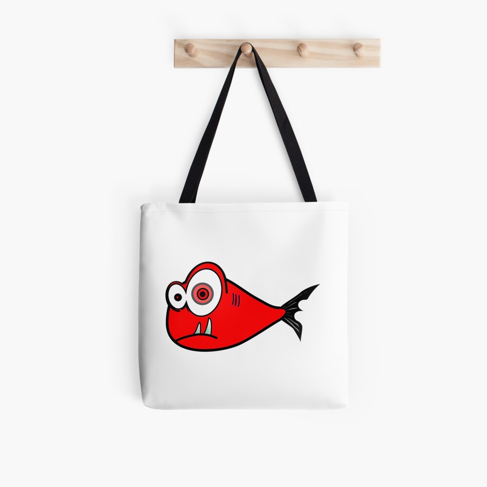 Big Fish Eating Small Fish Comic Weekender Tote Bag by Peter