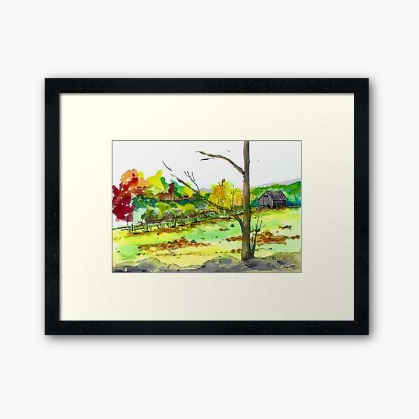 New England Fall Framed Art Print