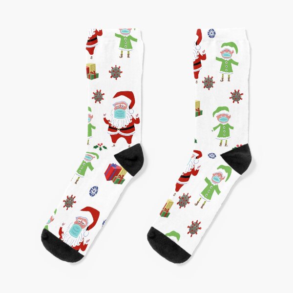 Covid Christmas Socks