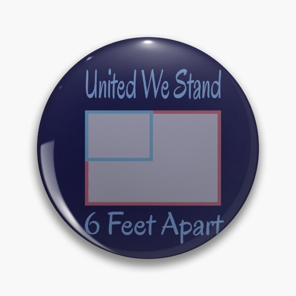 Item preview, United We Stand 6 Feet Apart USA Flag designed and sold by mwagie.