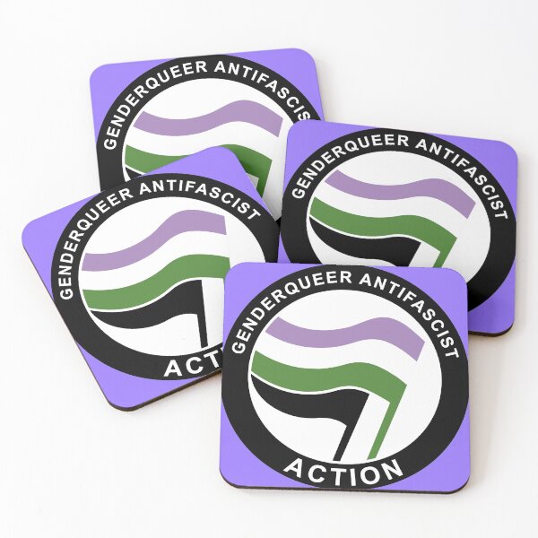 Item preview, Genderqueer Antifa Logo designed and sold by Probing.