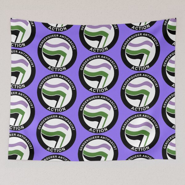 Item preview, Genderqueer Antifa Logo designed and sold by Probing.