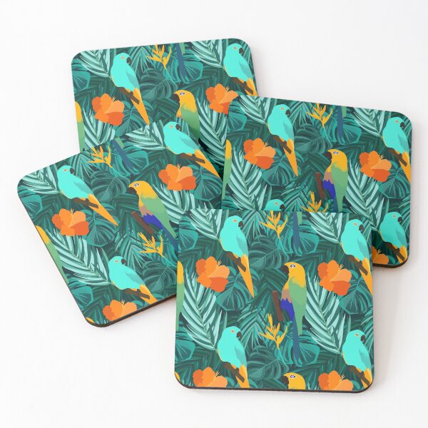 Item preview, Parrots Exotic Pattern designed and sold by PinkRye.
