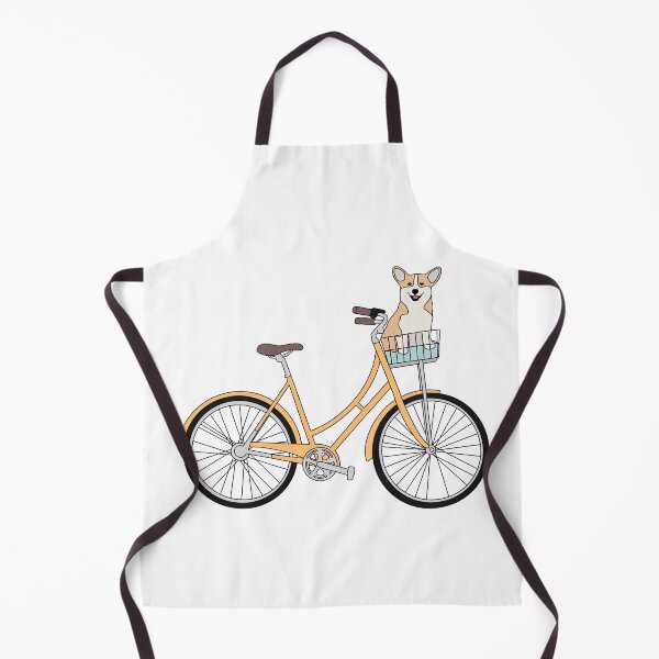 Item preview, Corgi in a bike basket designed and sold by Emma Tams.