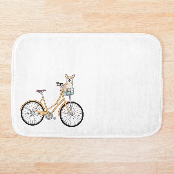 Item preview, Corgi in a bike basket designed and sold by Emma Tams.