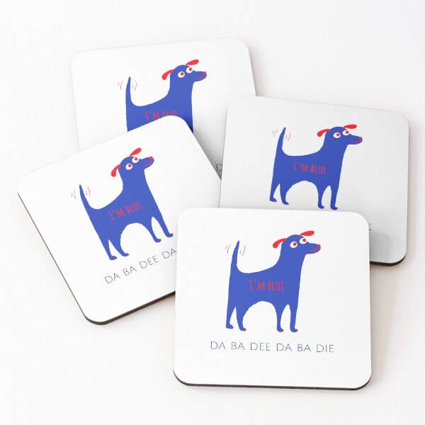 Item preview, I'm Blue, Da Ba Dee Da Ba Dee Dog designed and sold by TheVintageGuild.