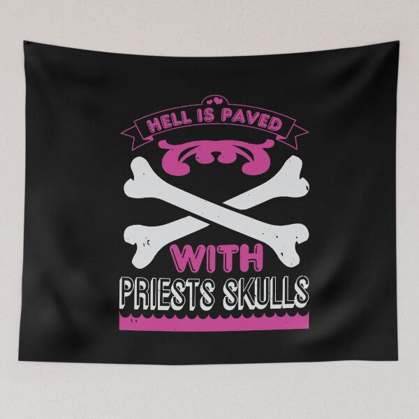 Item preview, Hell is Paved With Priests Skulls designed and sold by teamph.