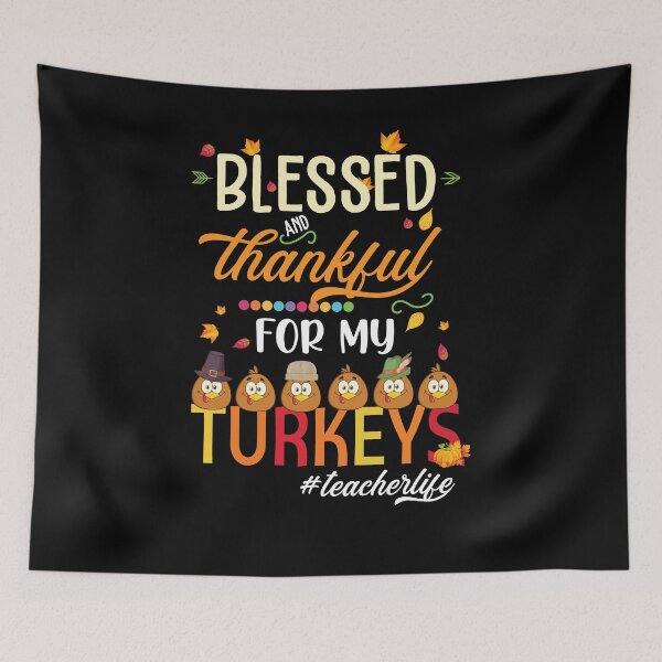 Artikelvorschau, Gesegnet dankbar - Thanksgiving Truthahn Lehrer Geschenk T-Shirt und mehr entworfen und verkauft von MTR77.