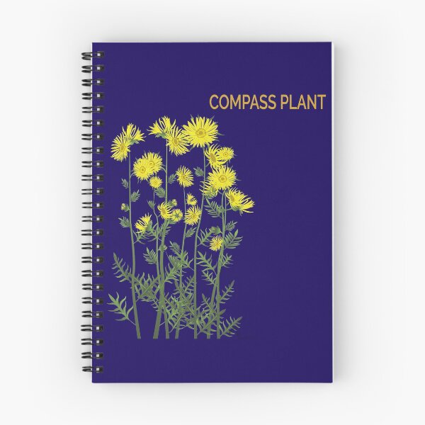 Item preview, Compass Plant on indigo designed and sold by YouAreHereArt.