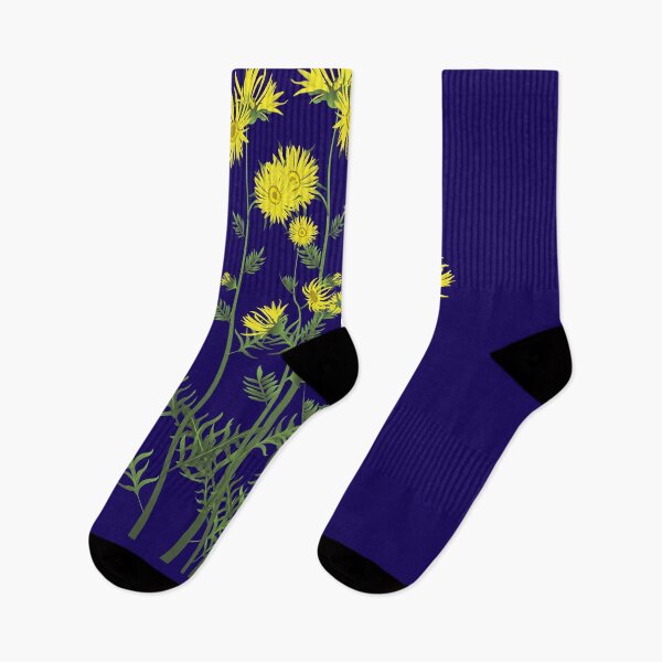 Item preview, Compass Plant on indigo designed and sold by YouAreHereArt.