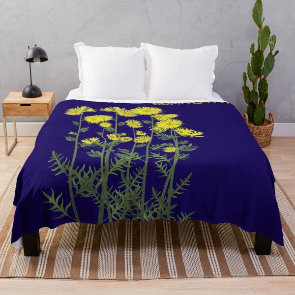 Item preview, Compass Plant on indigo designed and sold by YouAreHereArt.