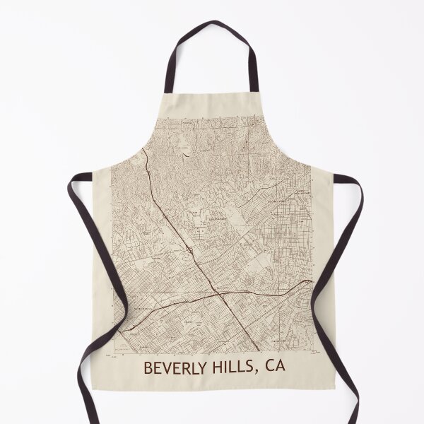 Item preview, Beverly Hills, CA Topographical Map Vintage designed and sold by PGHPhotoCo.