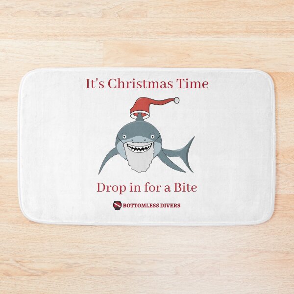 Item preview, Christmas Time Shark in Red Font designed and sold by BottomlessDiver.