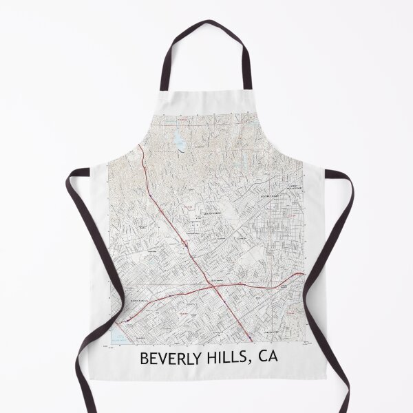 Item preview, Beverly Hills, CA Topographical Map Clean designed and sold by PGHPhotoCo.