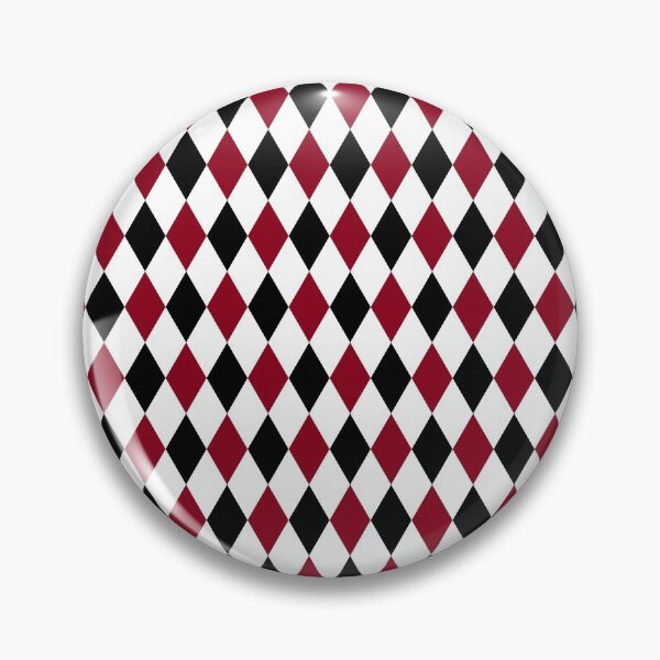 Item preview, Burgundy Red and Black Diamond Harlequin Pattern designed and sold by BleuSky.
