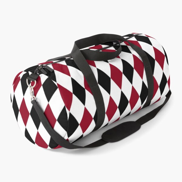 Item preview, Burgundy Red and Black Diamond Harlequin Pattern designed and sold by BleuSky.