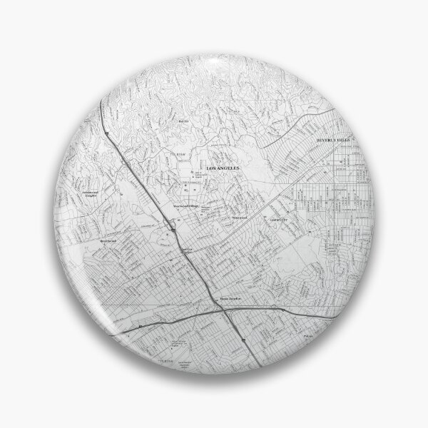 Item preview, Beverly Hills, CA Topographical Map Black & White designed and sold by PGHPhotoCo.