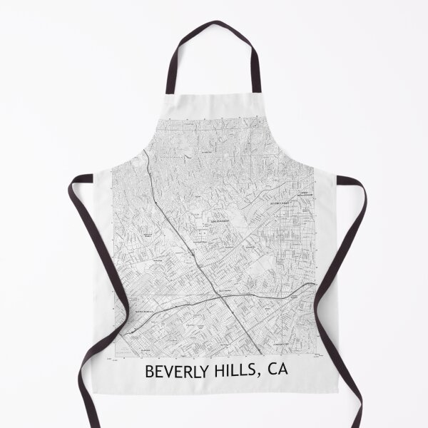 Item preview, Beverly Hills, CA Topographical Map Black & White designed and sold by PGHPhotoCo.