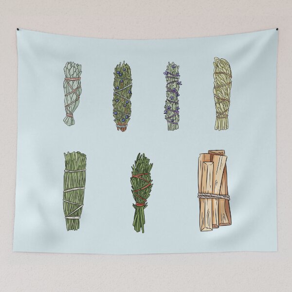 Item preview, Smudge sticks - White Sage, Juniper, Lavender, Mugwort, Cedar, Rosemary and Palo Santo designed and sold by Alicia Chee.