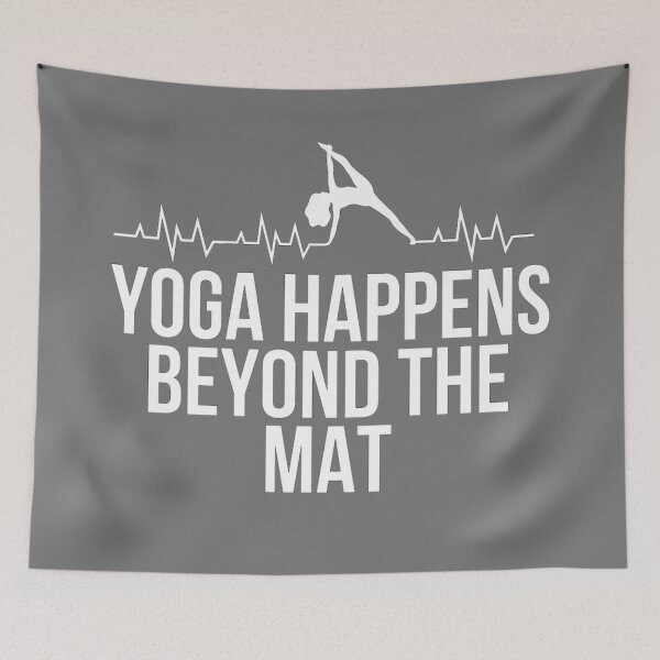 Item preview, Yoga Happens Beyond The Mat designed and sold by Jajulile.