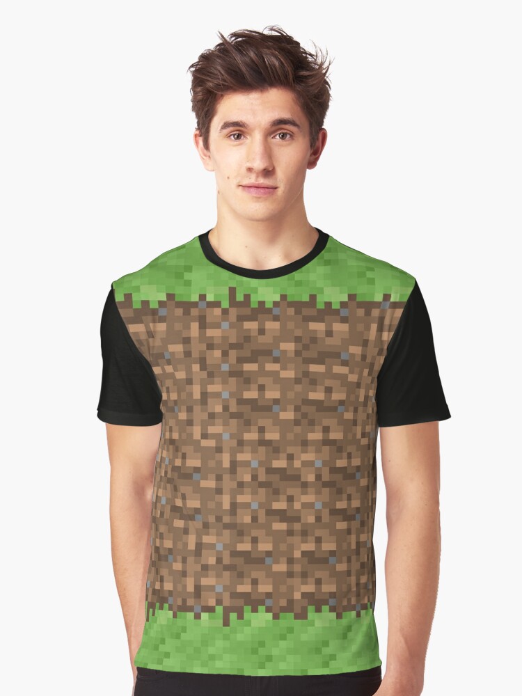 Mogelijk Mineraalwater Aja Minecraft Dirt With Grass" T-shirt for Sale by EmoteBot | Redbubble |  minecraft graphic t-shirts - dirt graphic t-shirts - green top graphic t- shirts