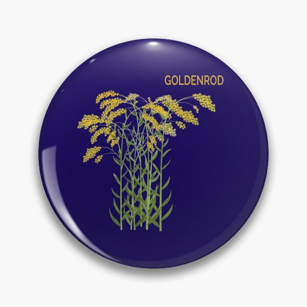 Item preview, Goldenrod on indigo designed and sold by YouAreHereArt.