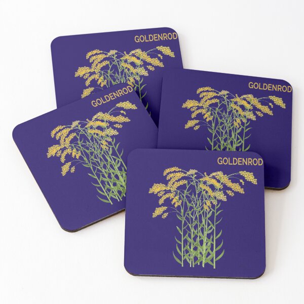 Item preview, Goldenrod on indigo designed and sold by YouAreHereArt.