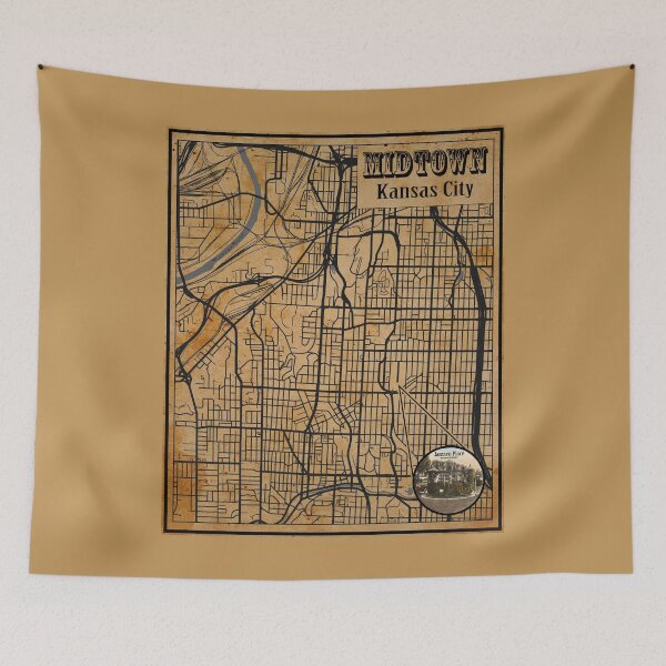 Item preview, Vintage Midtown Kansas City Map designed and sold by kelbyredux.