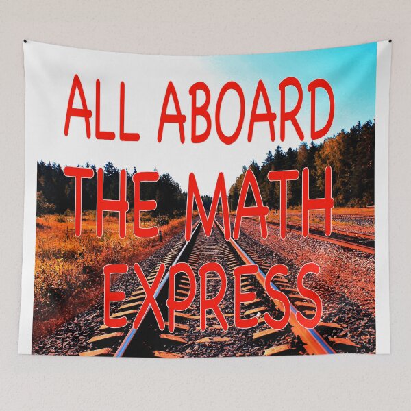 Item preview, All Aboard The Math Express Rails Photo designed and sold by EdwardMonet.