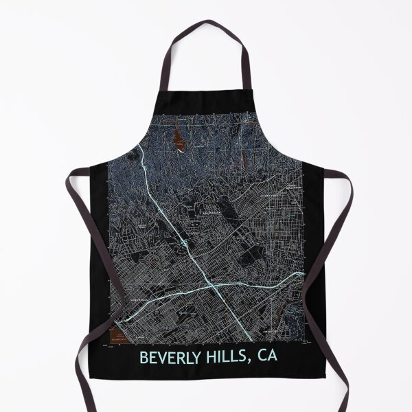 Item preview, Beverly Hills, CA Topographical Map Dark designed and sold by PGHPhotoCo.
