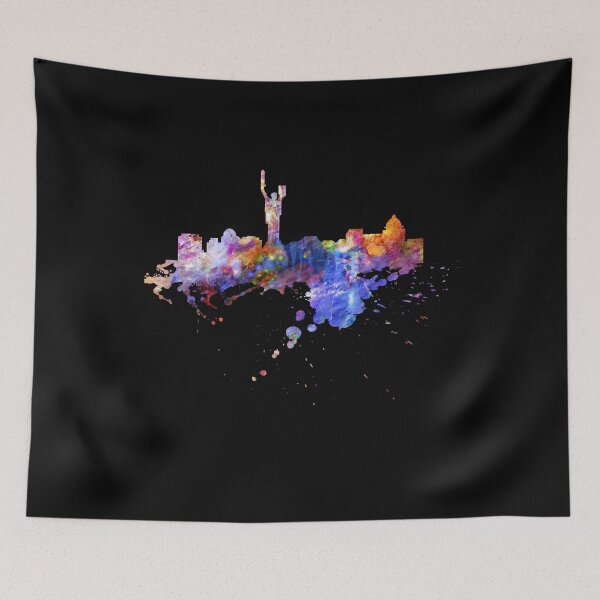 Item preview, Kiev Ukraine mother home statue skyline designed and sold by DerNerd.