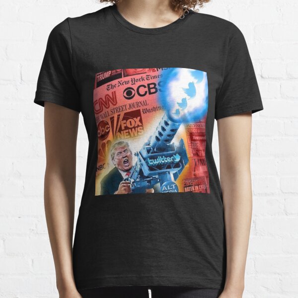 President TRUMP and his Twitter Truth Cannon 2020 Essential T-Shirt