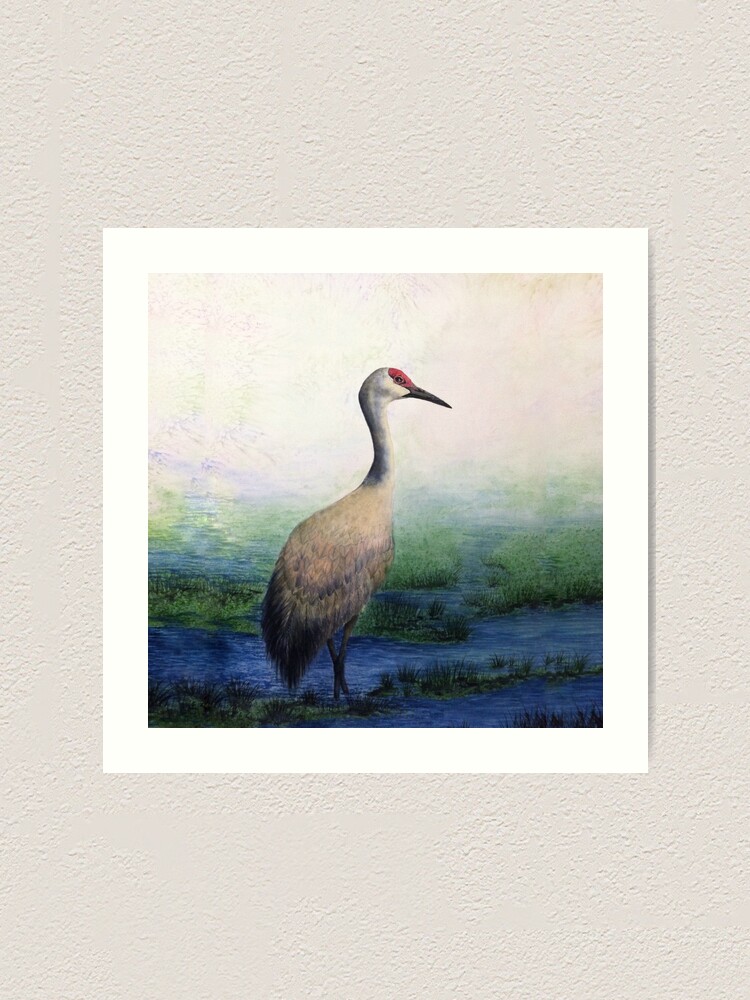 Soaring Cranes Watercolor Canvas