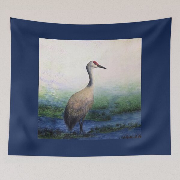 Item preview, Sandhill Crane Original Watercolor designed and sold by muralmouse.