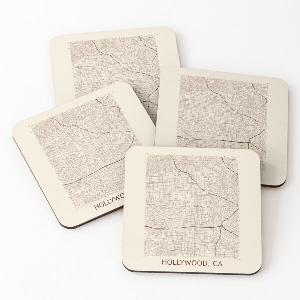 Item preview, Hollywood, CA Topographical Map Vintage designed and sold by PGHPhotoCo.
