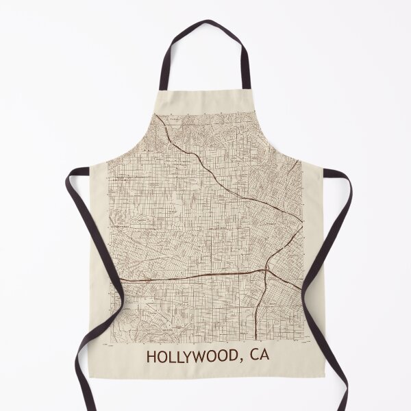 Item preview, Hollywood, CA Vintage mapa topográfico designed and sold by PGHPhotoCo.