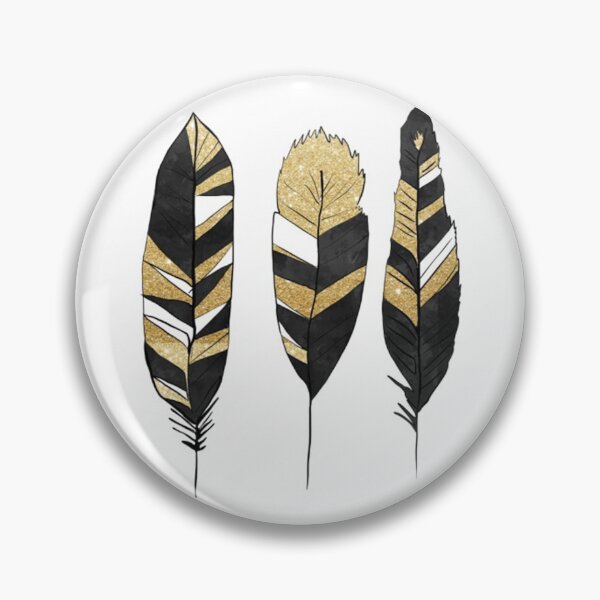 Item preview, Black & Gold Feathers designed and sold by AtelierBlue.
